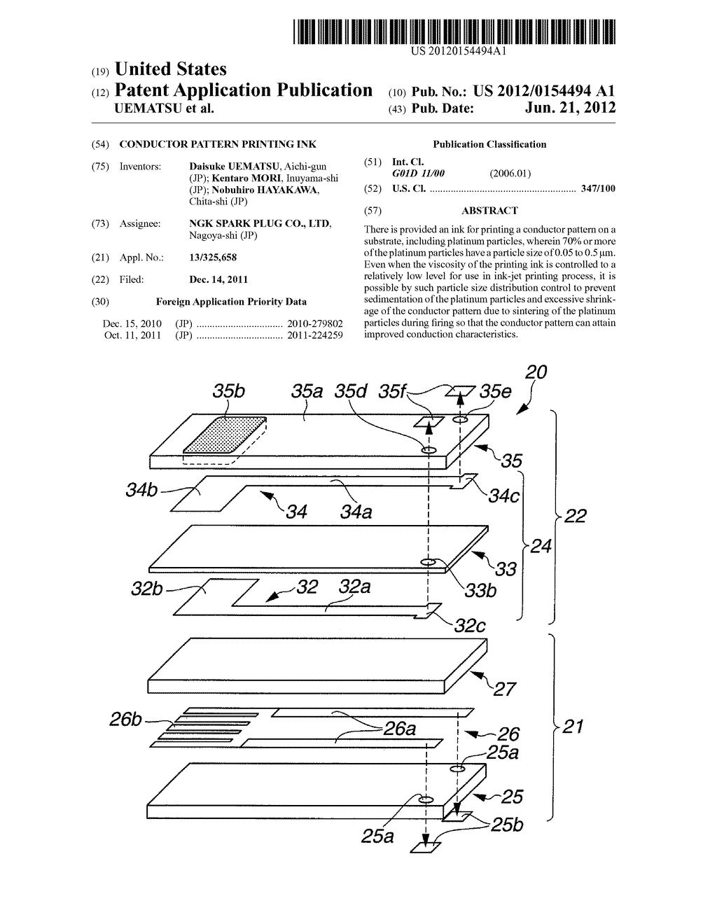 CONDUCTOR PATTERN PRINTING INK - diagram, schematic, and image 01