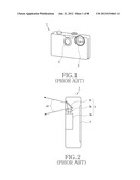 DUAL DISPLAY DEVICE FOR CAMERA APPARATUS HAVING PROJECTOR THEREIN diagram and image