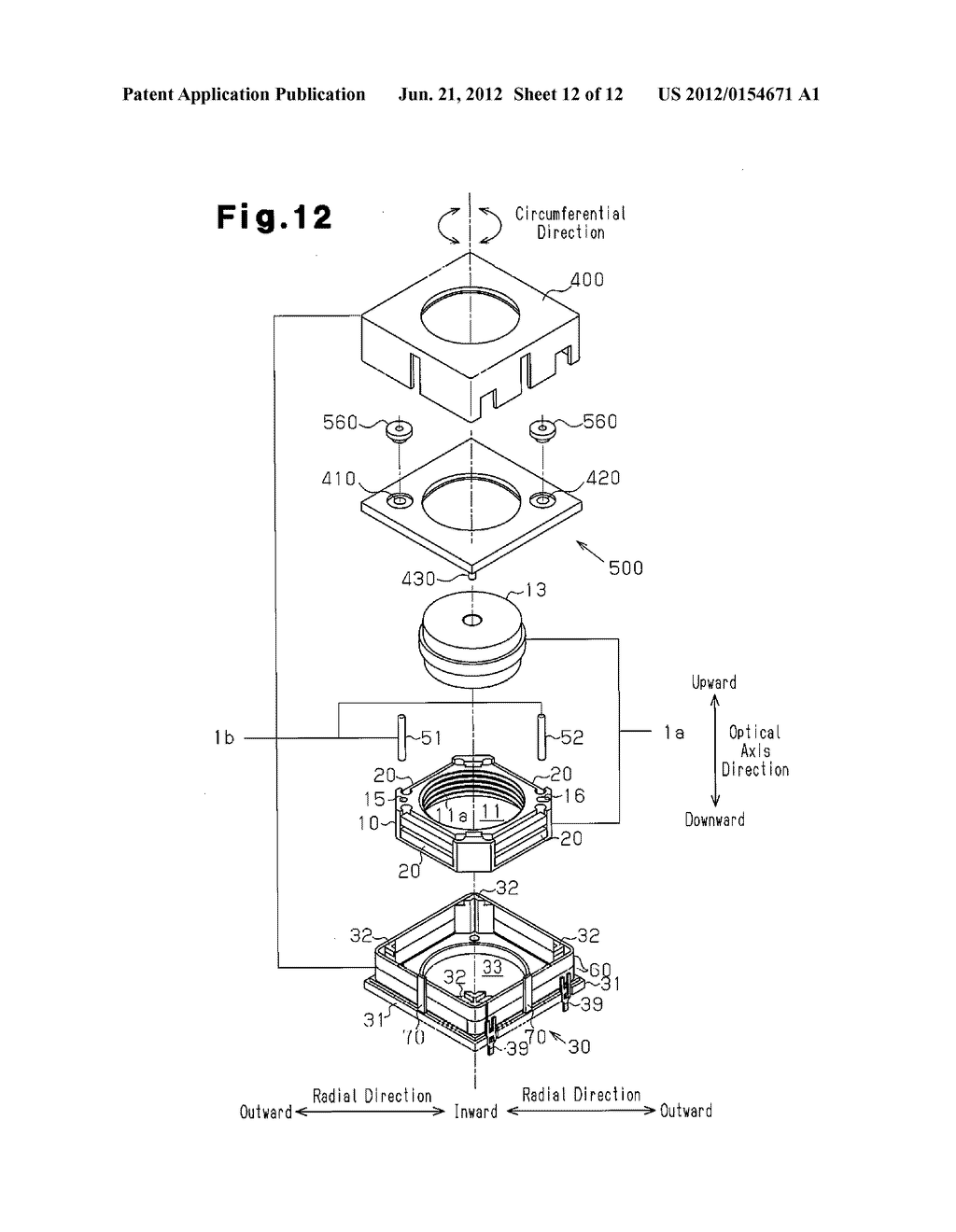 LENS DRIVE DEVICE, AND CAMERA MODULE AND CELLULAR PHONE EQUIPPED WITH LENS     DRIVE DEVICE - diagram, schematic, and image 13