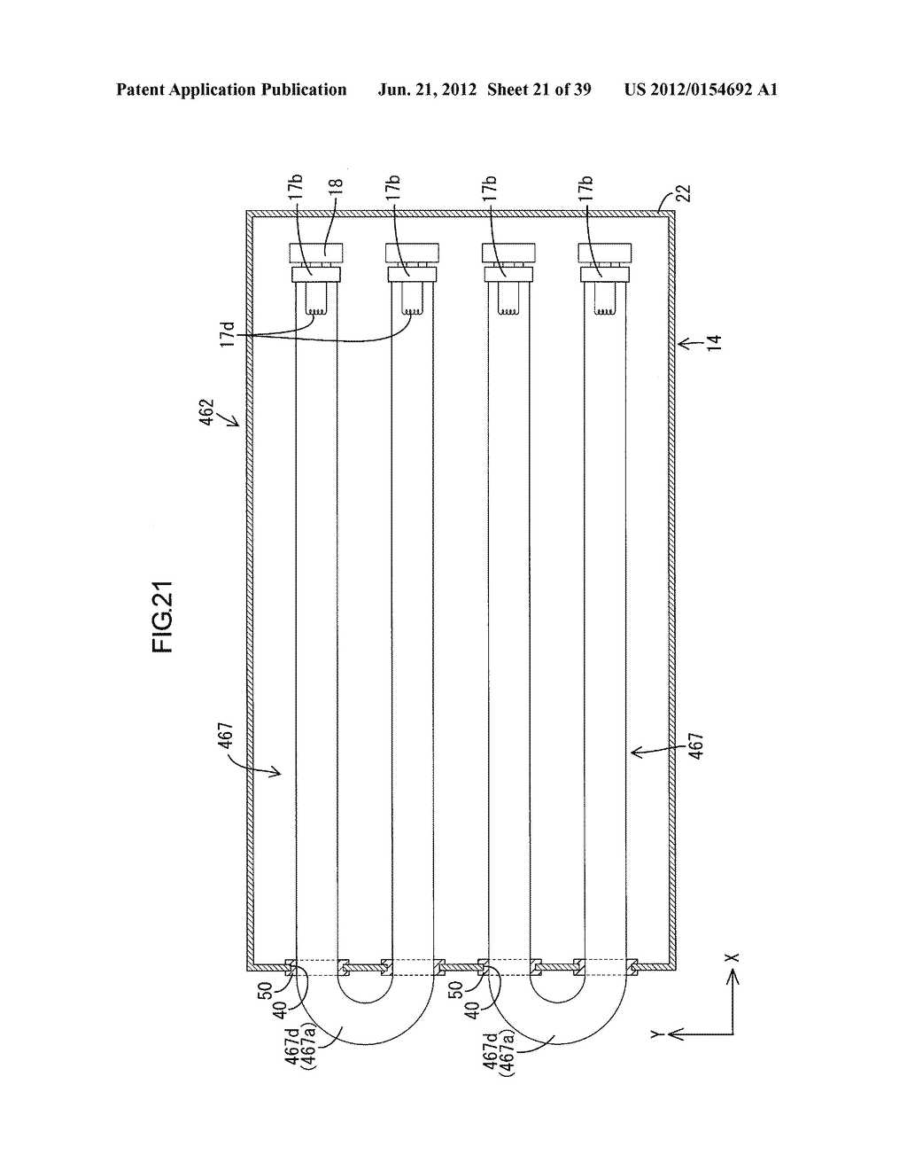 LIGHTING DEVICE, DISPLAY DEVICE AND TELEVISION RECEIVER - diagram, schematic, and image 22