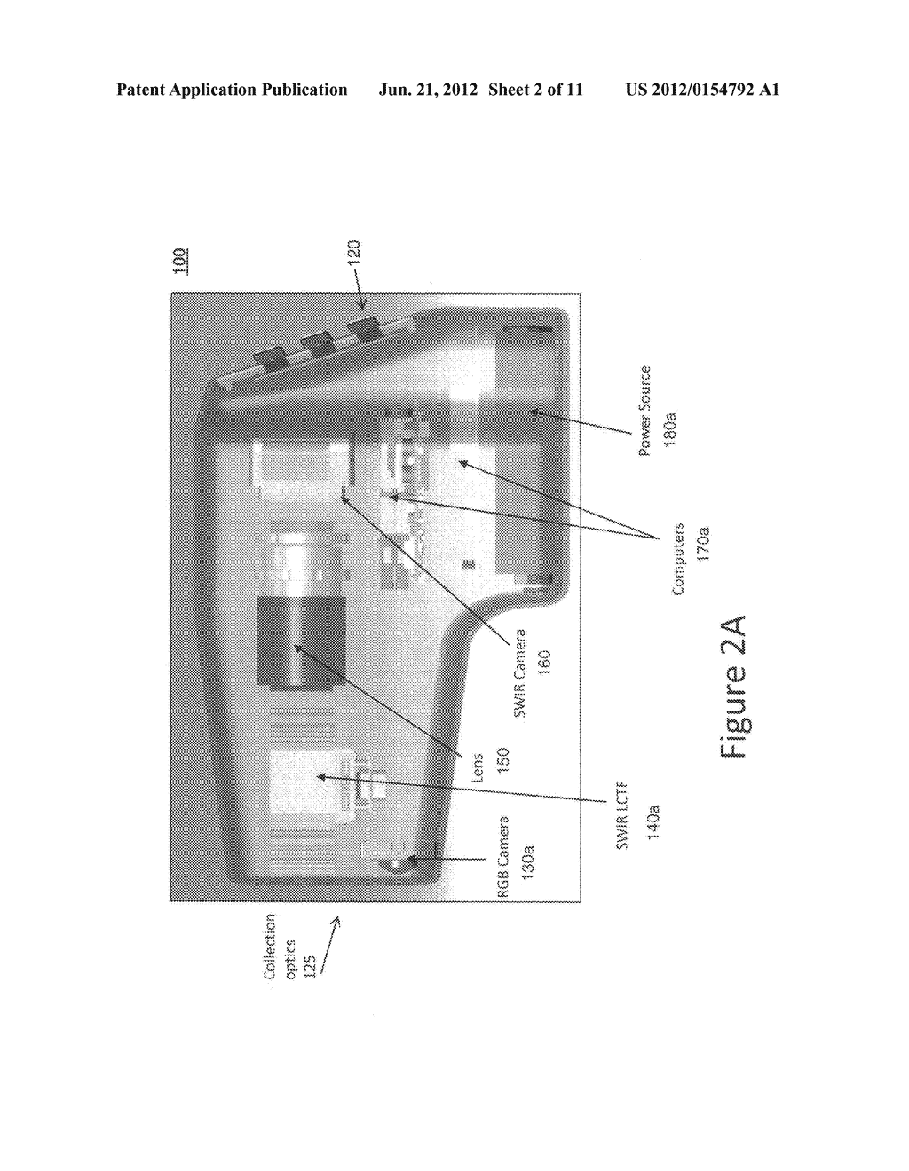 Portable system for detecting hazardous agents using SWIR and method for     use thereof - diagram, schematic, and image 03