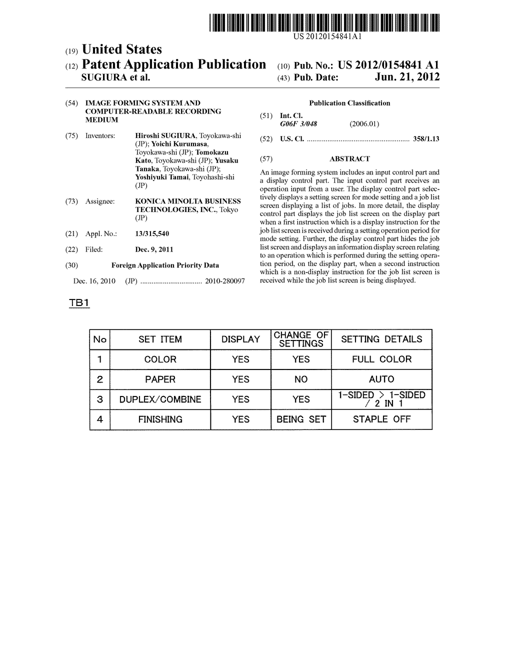 IMAGE FORMING SYSTEM AND COMPUTER-READABLE RECORDING MEDIUM - diagram, schematic, and image 01