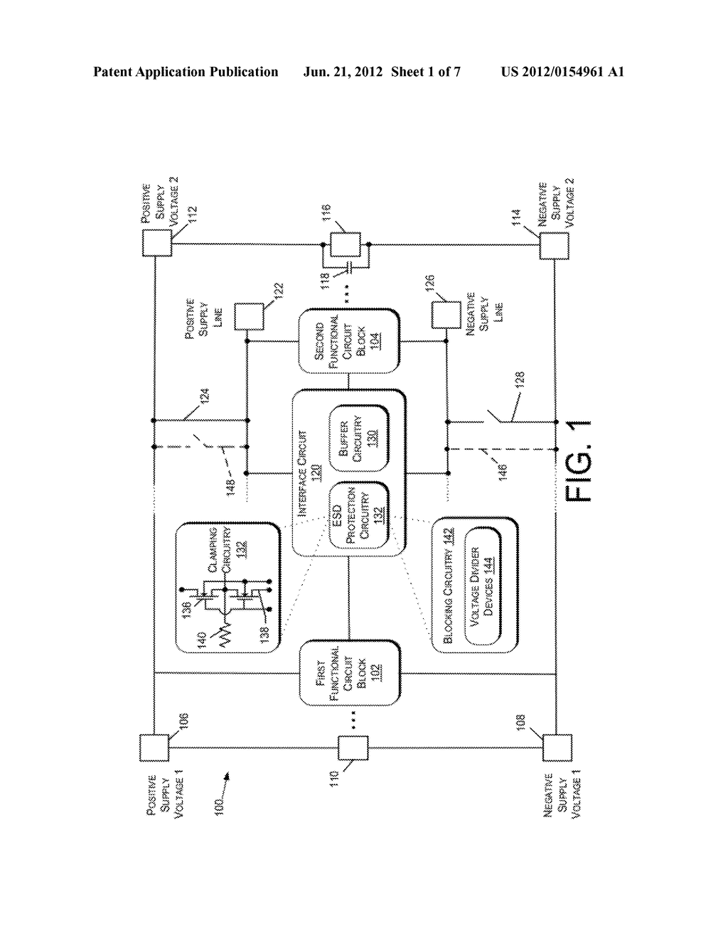 ELECTROSTATIC DISCHARGE BLOCKING CIRCUITS - diagram, schematic, and image 02