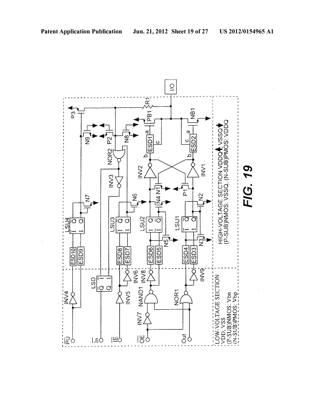 LEVEL CONVERSION CIRCUIT AND SEMICONDUCTOR INTEGRATED CIRCUIT DEVICE     EMPLOYING THE LEVEL CONVERSION CIRCUIT - diagram, schematic, and image 20