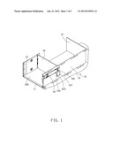 ELECTRONIC DEVICE HAVING LOCKING MECHANISM FOR BAFFLE PLATE diagram and image