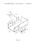 ELECTRONIC DEVICE HAVING LOCKING MECHANISM FOR BAFFLE PLATE diagram and image