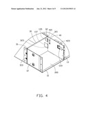 ELECTRONIC DEVICE HAVING LOCKING MECHANISM FOR BAFFLE PLATE diagram and image