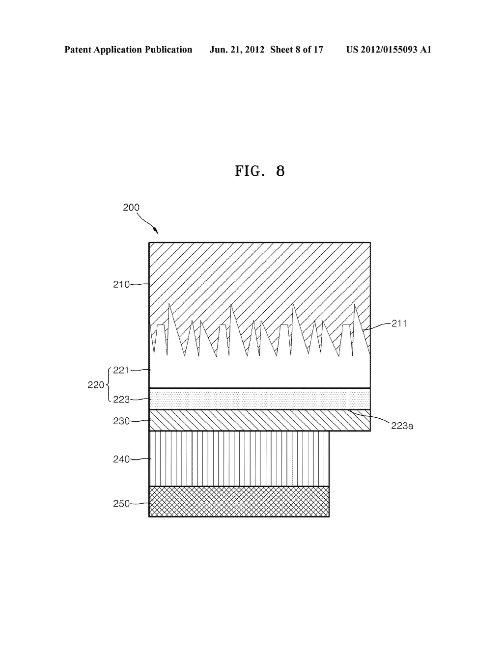 SUBSTRATE FOR SURFACE LIGHT EMITTING DEVICE AND METHOD OF MANUFACTURING     THE SUBSTRATE, SURFACE LIGHT EMITTING DEVICE, LIGHTING APPARATUS, AND     BACKLIGHT INCLUDING THE SAME - diagram, schematic, and image 09