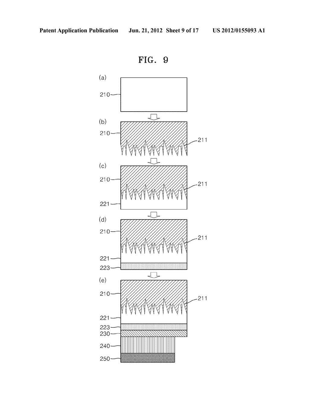 SUBSTRATE FOR SURFACE LIGHT EMITTING DEVICE AND METHOD OF MANUFACTURING     THE SUBSTRATE, SURFACE LIGHT EMITTING DEVICE, LIGHTING APPARATUS, AND     BACKLIGHT INCLUDING THE SAME - diagram, schematic, and image 10