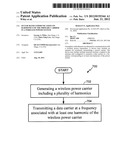 OUT-OF-BAND COMMUNICATION ON HARMONICS OF THE PRIMARY CARRIER IN A     WIRELESS POWER SYSTEM diagram and image