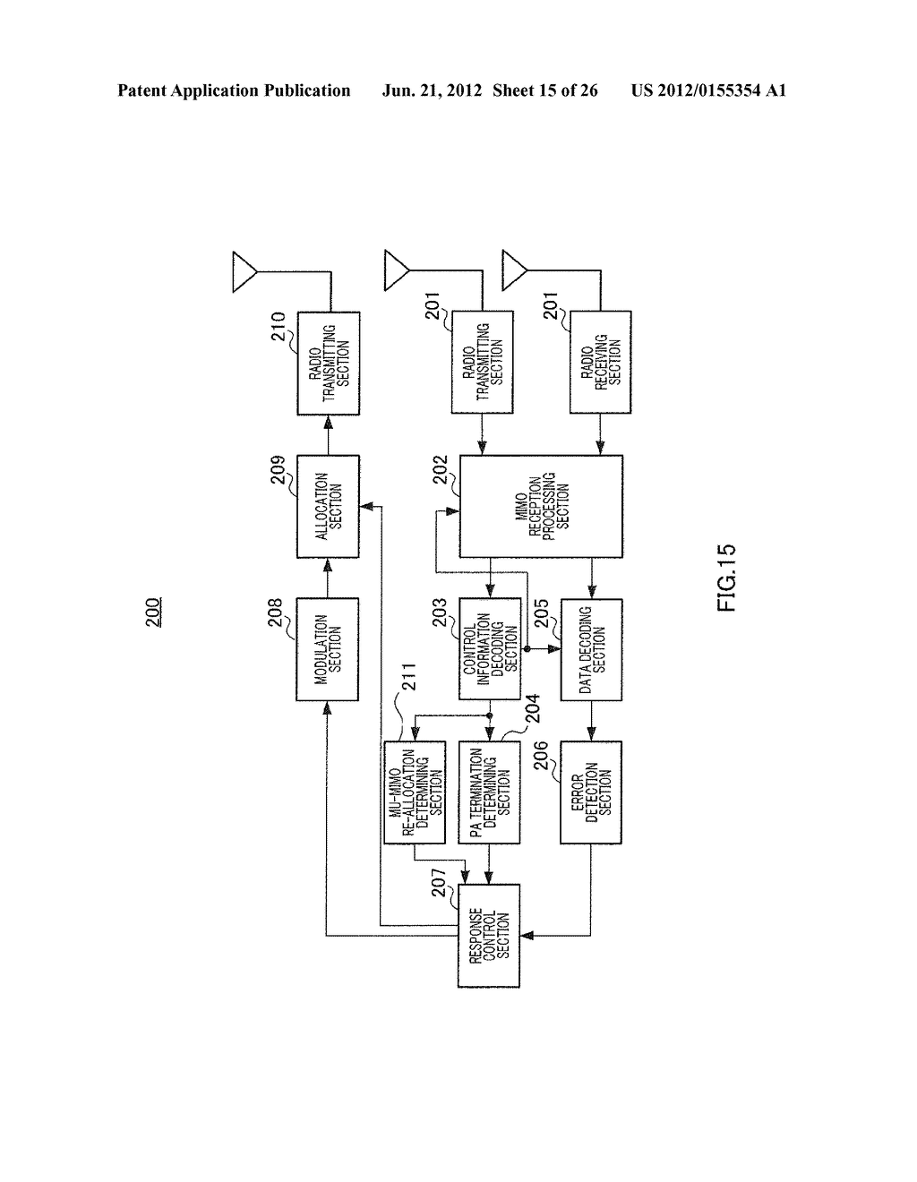 WIRELESS COMMUNICATION APPARATUS AND RESPONSE CONTROL METHOD - diagram, schematic, and image 16