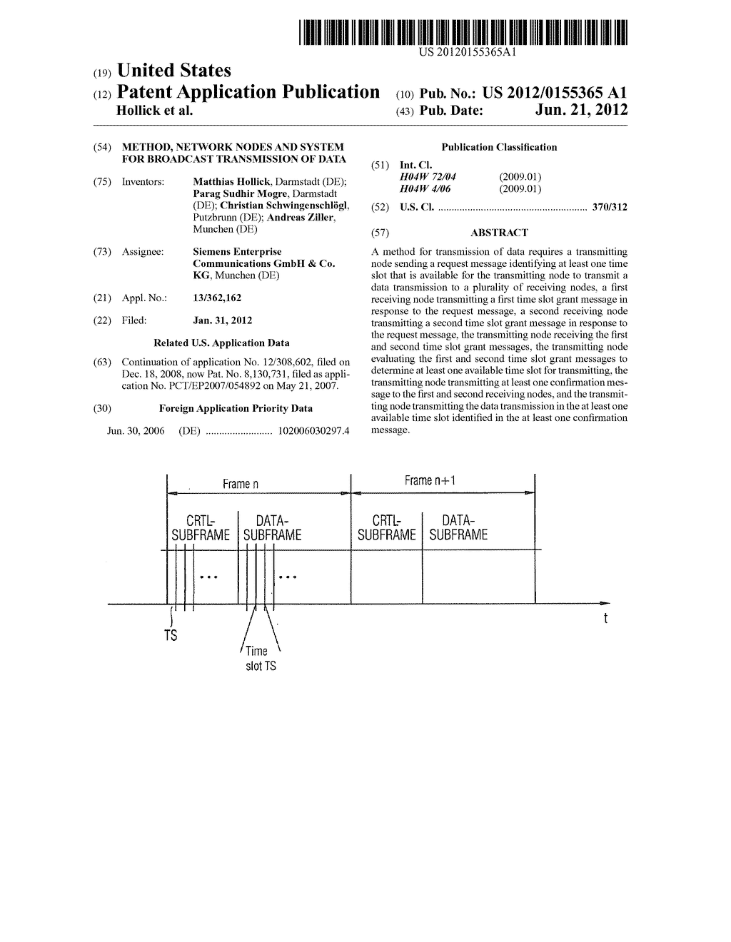 Method, Network Nodes and System for Broadcast Transmission of Data - diagram, schematic, and image 01