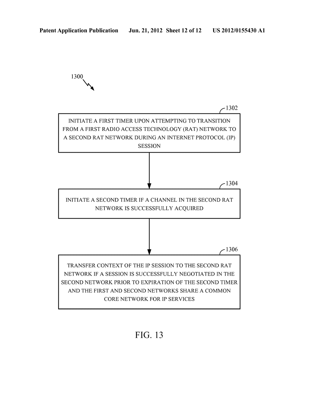 PREVENTING LOSS OF IP CONTINUITY WHEN TRANSITIONING BETWEEN DIFFERENT     NETWORKS - diagram, schematic, and image 13