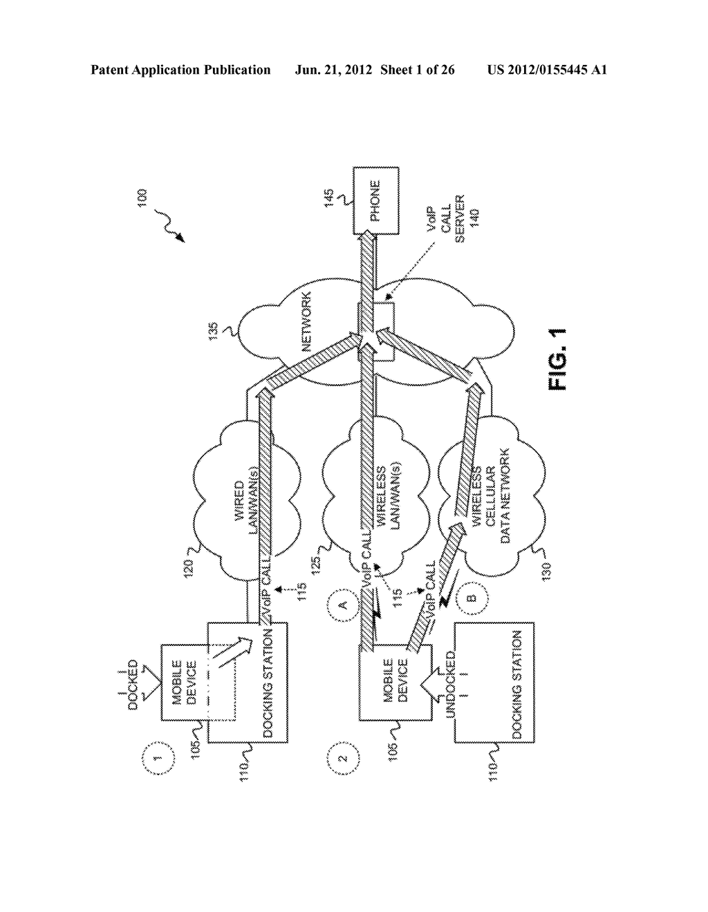 MOBILE PHONE/DOCKING STATION CALL CONTINUITY - diagram, schematic, and image 02