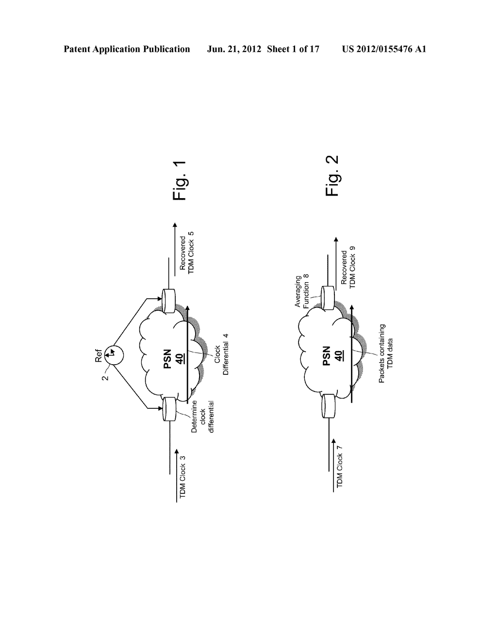 CLOCK RECOVERY IN A SYSTEM WHICH TRANSPORTS TDM DATA OVER A     PACKET-SWITCHED NETWORK - diagram, schematic, and image 02