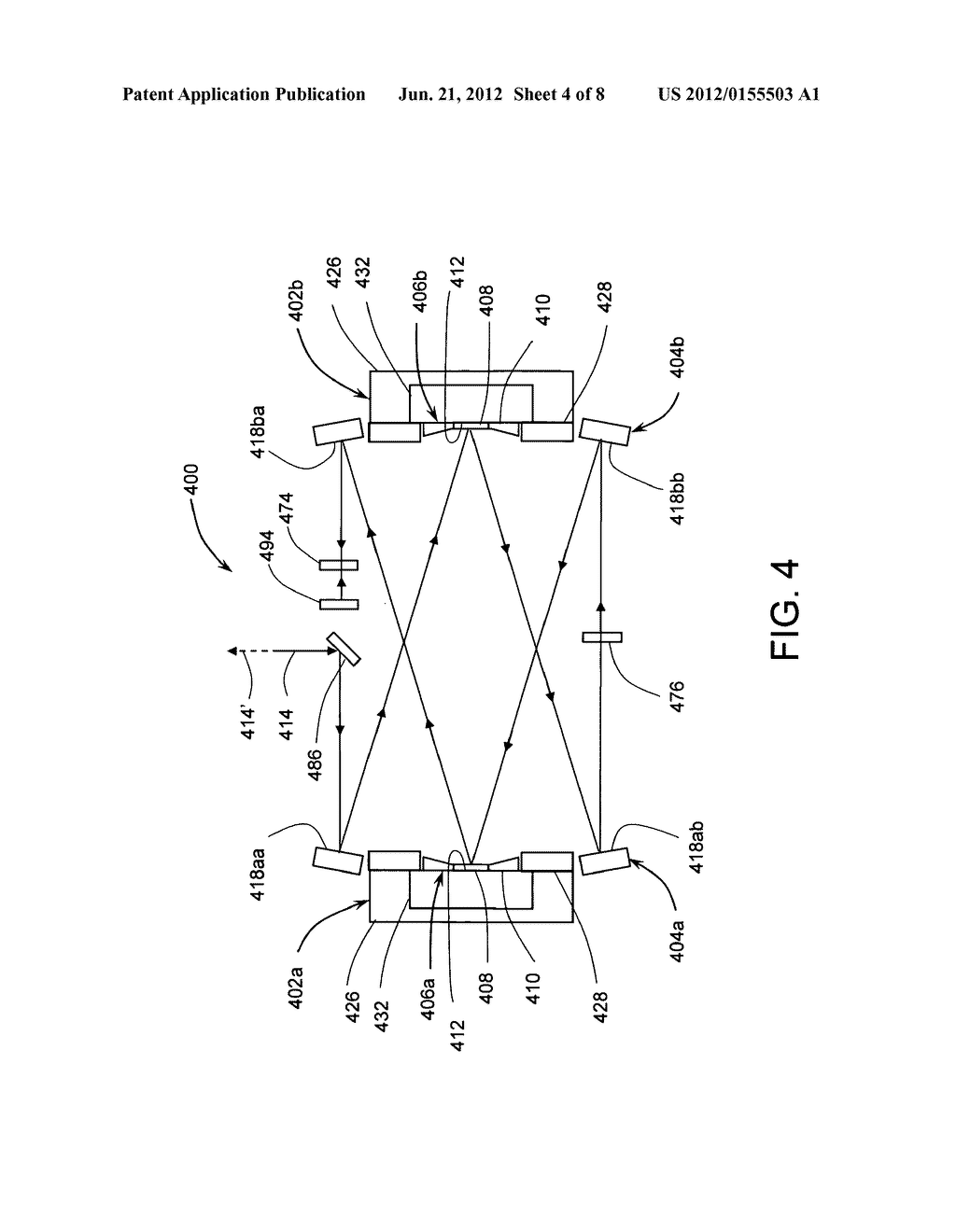 Solid-state laser with multi-pass beam delivery optics - diagram, schematic, and image 05