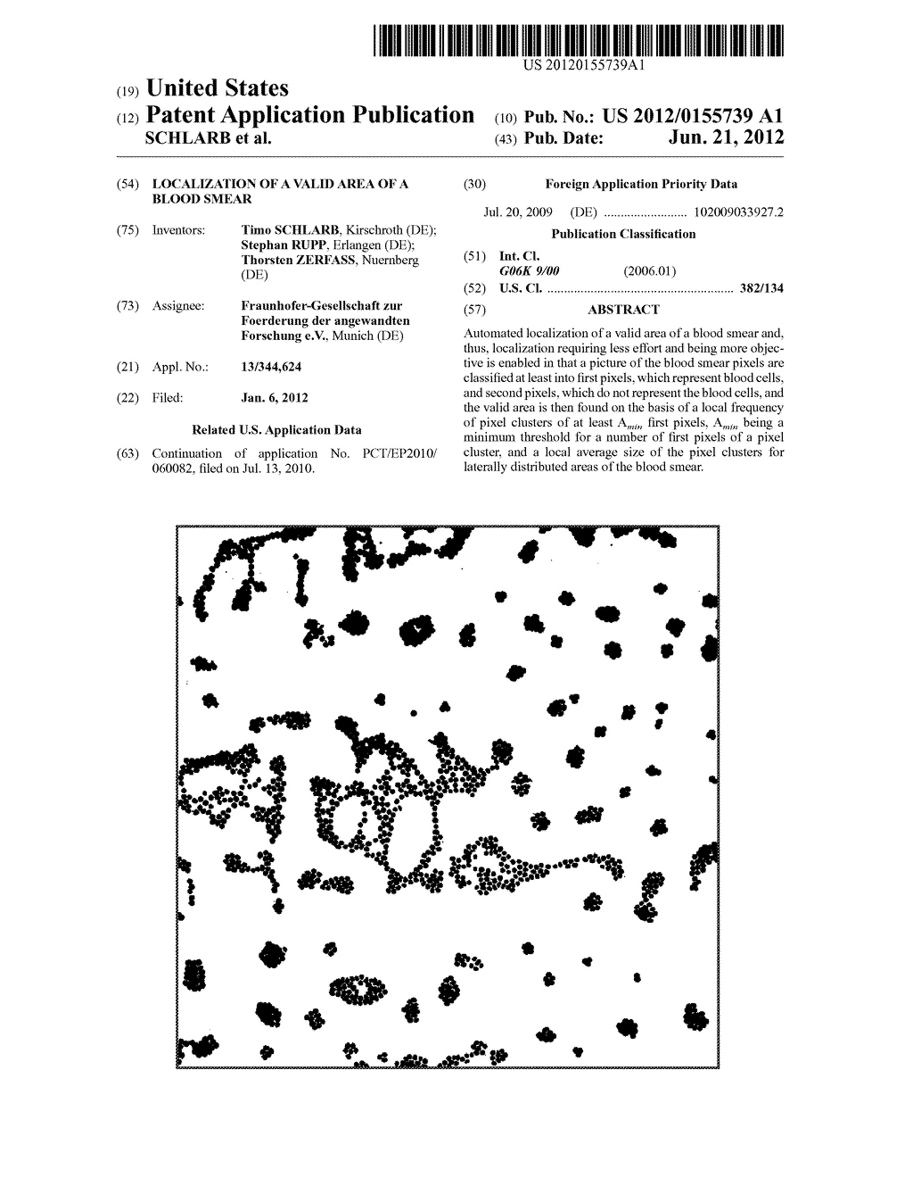 LOCALIZATION OF A VALID AREA OF A BLOOD SMEAR - diagram, schematic, and image 01