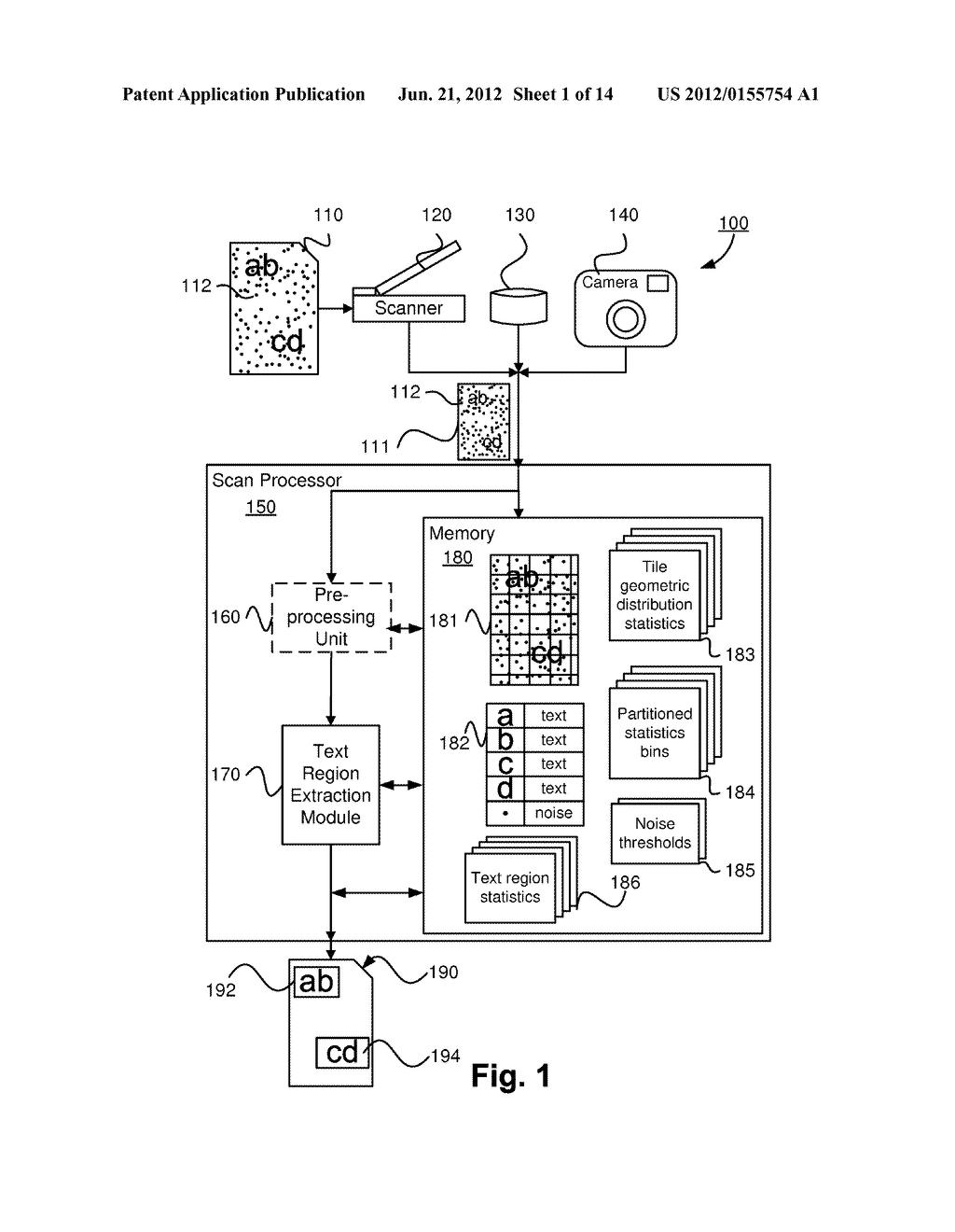 Finding text regions from coloured image independent of colours - diagram, schematic, and image 02