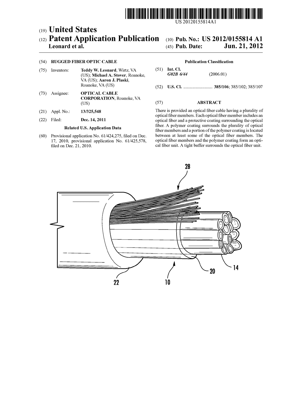 Rugged Fiber Optic Cable - diagram, schematic, and image 01