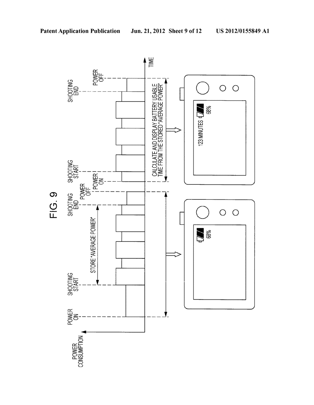 IMAGING APPARATUS AND METHOD OF CALCULATING USABLE TIME OF IMAGING     APPARATUS - diagram, schematic, and image 10