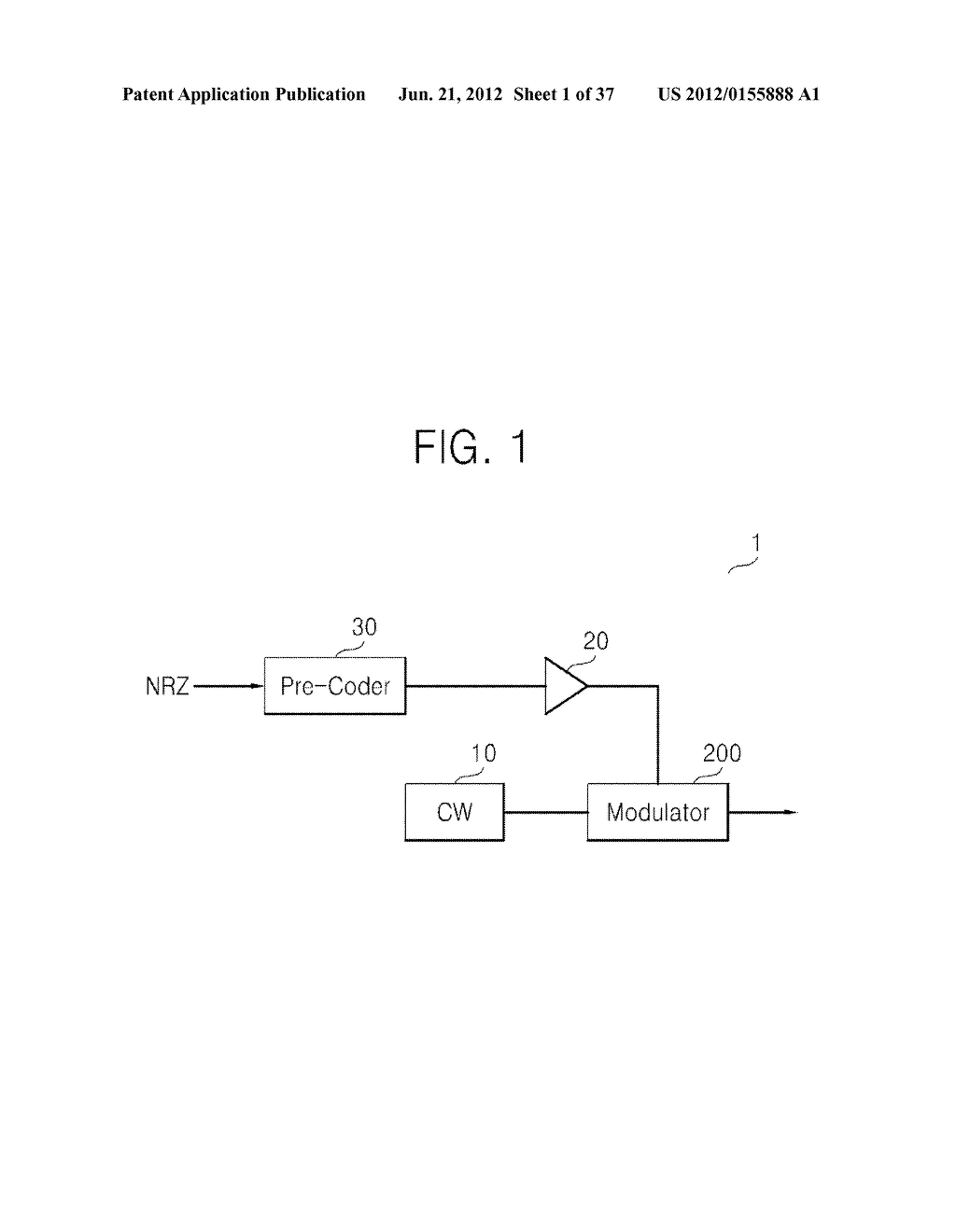 OPTICAL MODULATOR WITH REDUCED SIZE AND OPTICAL TRANSMITTER INCLUDING THE     SAME - diagram, schematic, and image 02