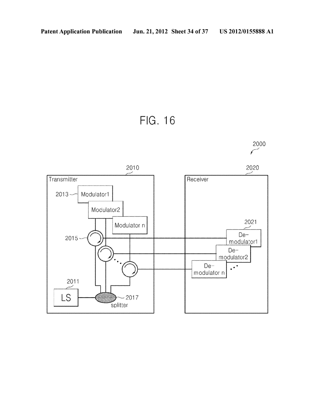 OPTICAL MODULATOR WITH REDUCED SIZE AND OPTICAL TRANSMITTER INCLUDING THE     SAME - diagram, schematic, and image 35