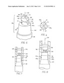 Cutting tool with an eccentric drive and pinned fastener with de-binding     release feature diagram and image