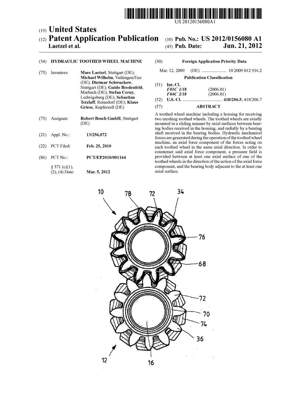 Hydraulic Toothed Wheel Machine - diagram, schematic, and image 01