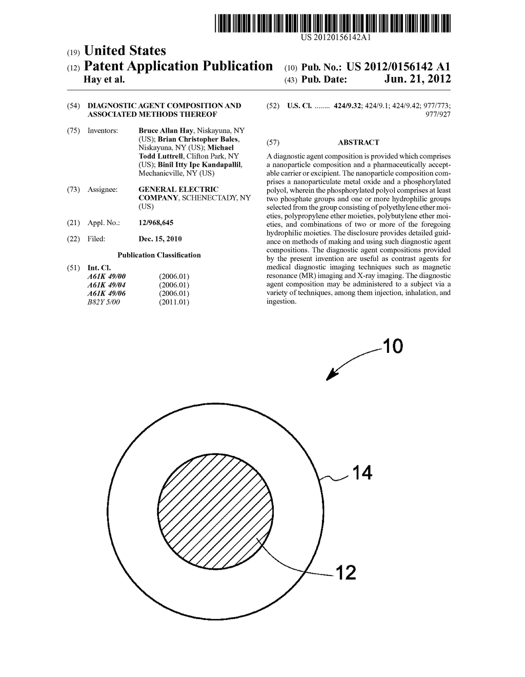 DIAGNOSTIC AGENT COMPOSITION AND ASSOCIATED METHODS THEREOF - diagram, schematic, and image 01