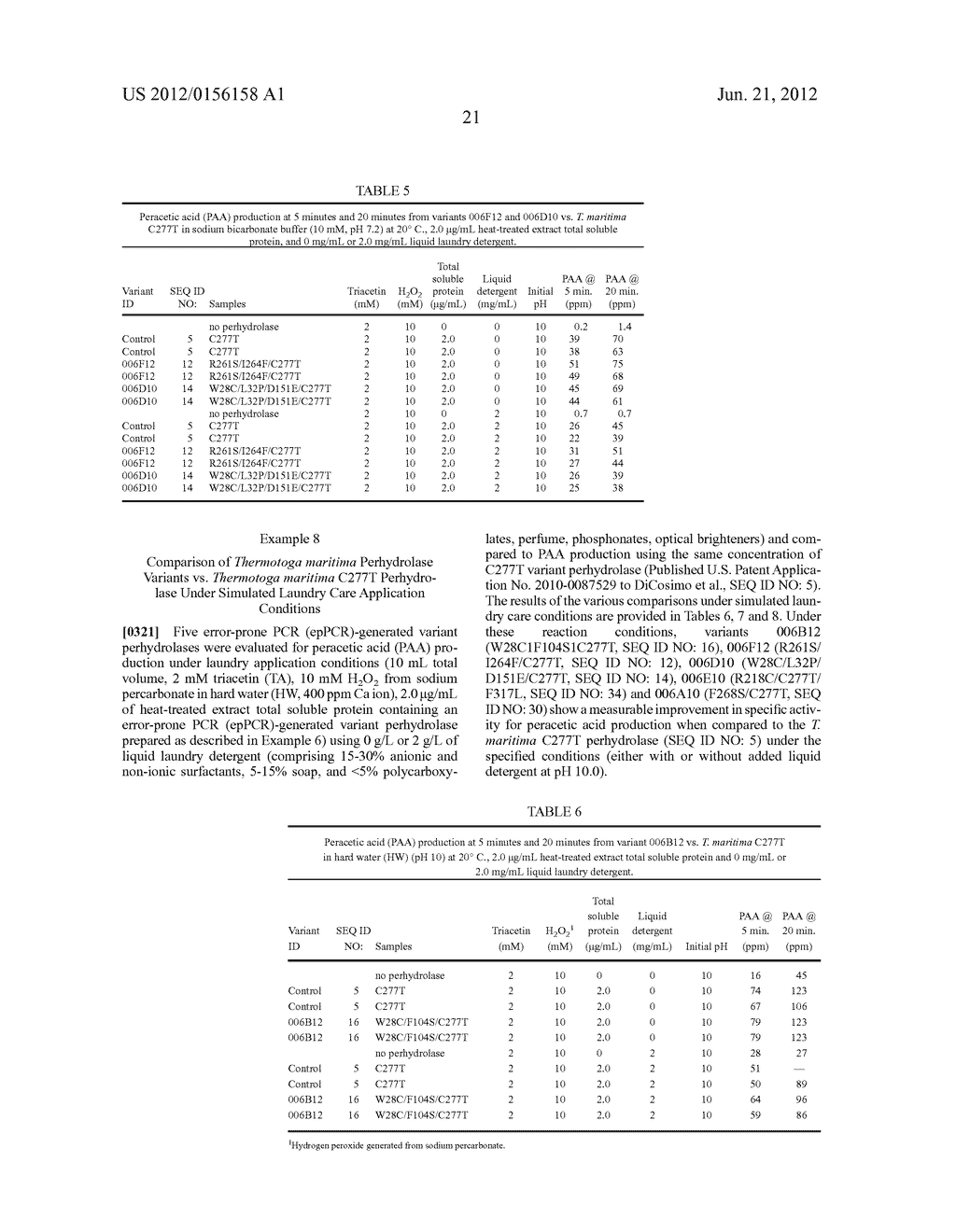 PERHYDROLASE VARIANT PROVIDING IMPROVED SPECIFIC ACTIVITY - diagram, schematic, and image 22