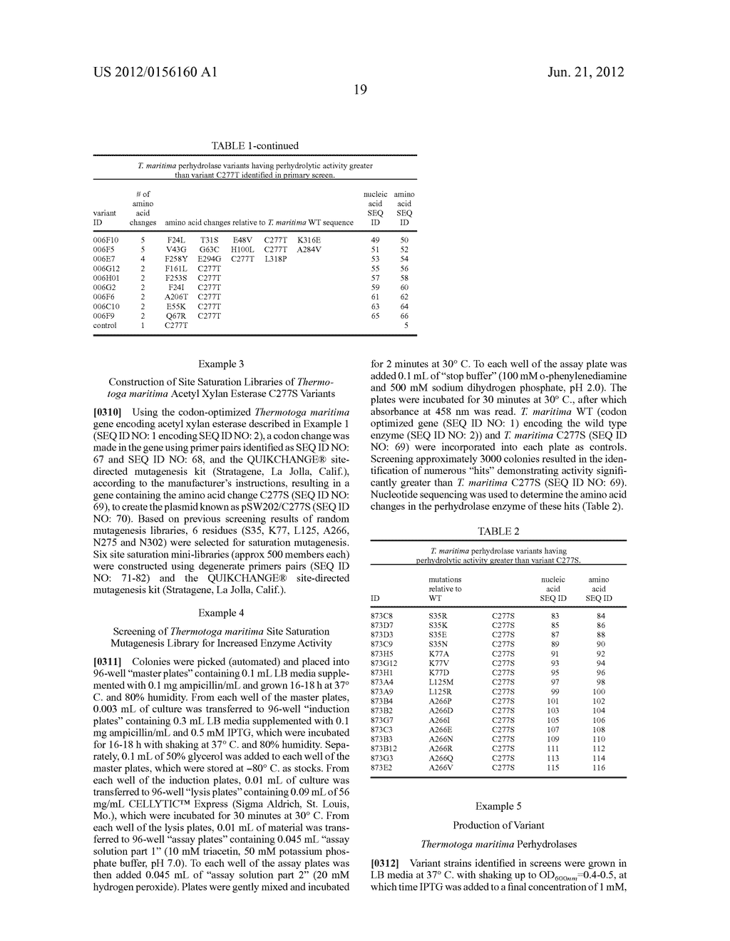 PERHYDROLASE VARIANT PROVIDING IMPROVED SPECIFIC ACTIVITY - diagram, schematic, and image 20