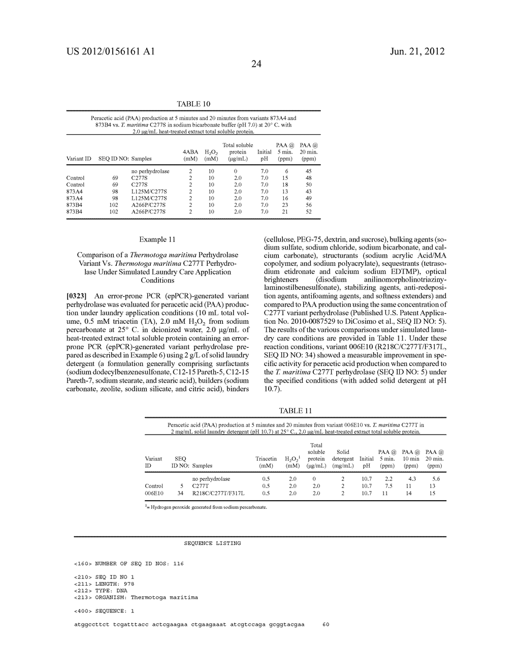 PERHYDROLASE VARIANT PROVIDING IMPROVED SPECIFIC ACTIVITY - diagram, schematic, and image 25