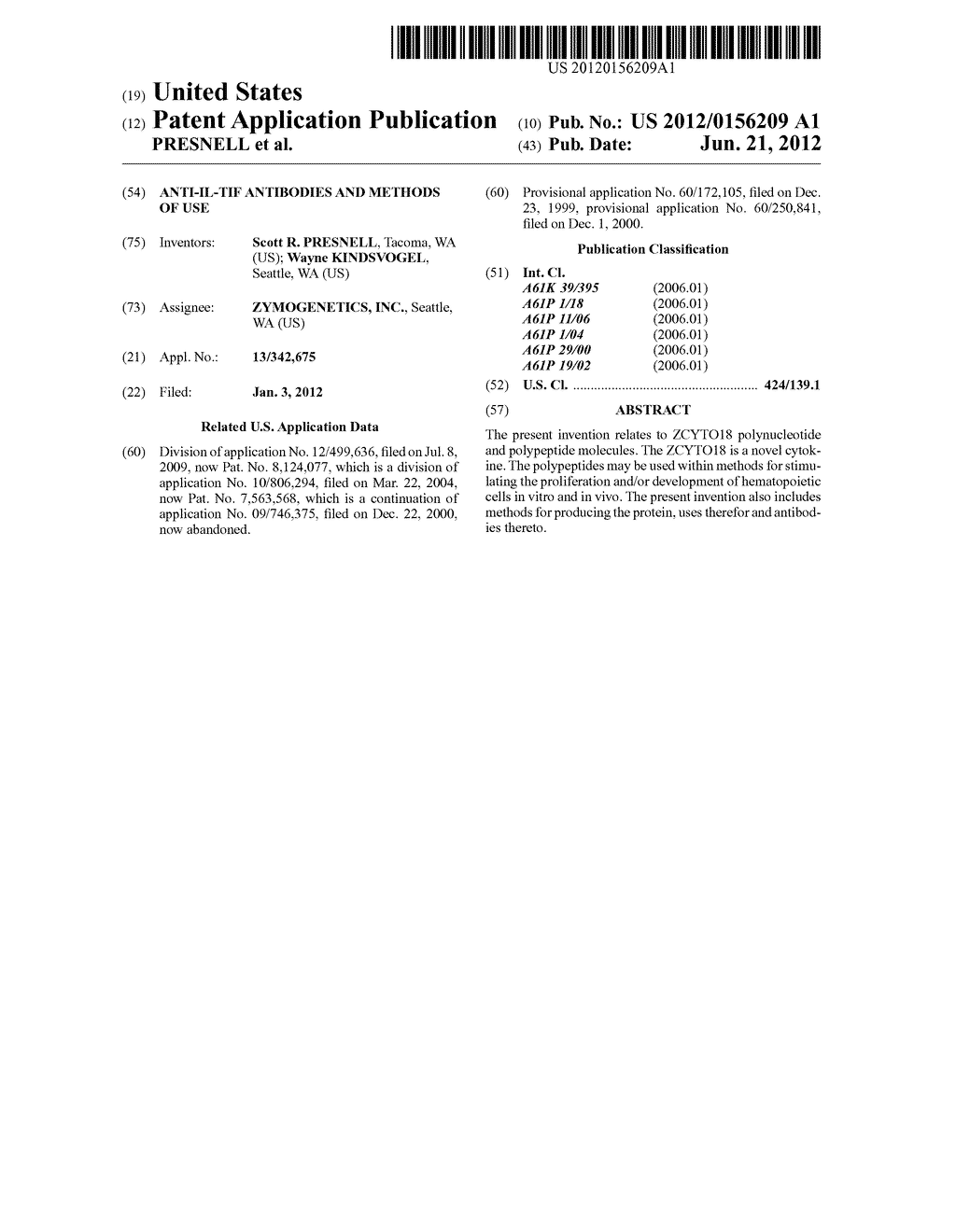 ANTI-IL-TIF ANTIBODIES AND METHODS OF USE - diagram, schematic, and image 01