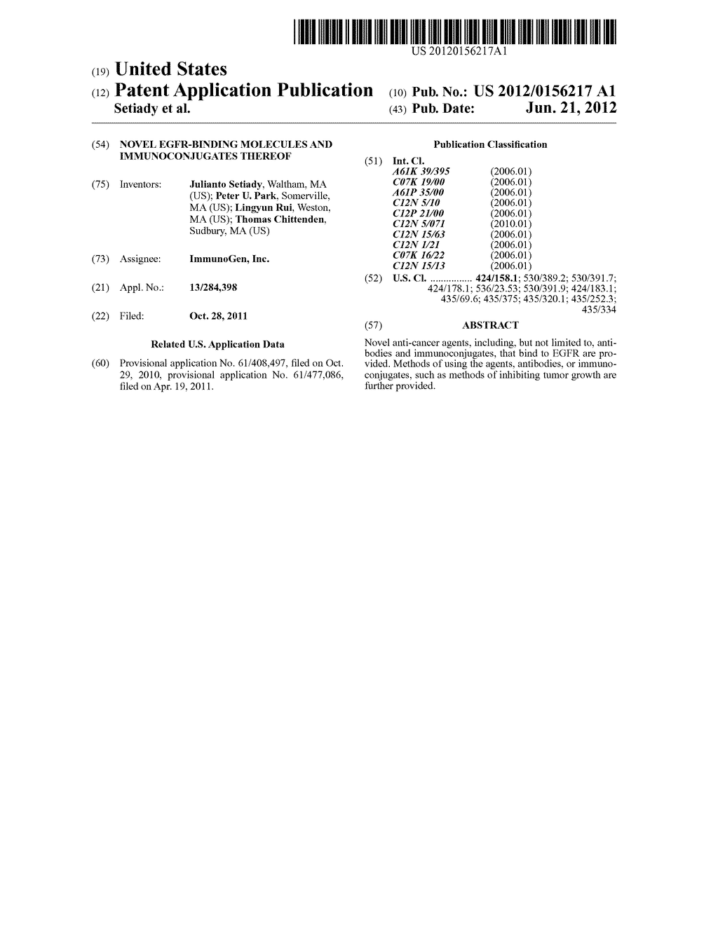 Novel EGFR-Binding Molecules and Immunoconjugates Thereof - diagram, schematic, and image 01