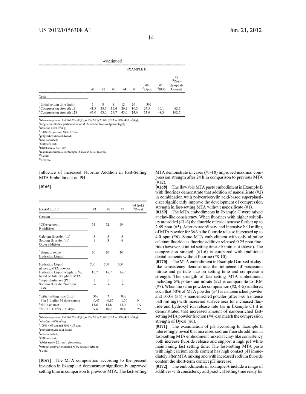 MINERAL TRIOXIDE AGGREGATE (MTA) COMPOSITION AND USE - diagram, schematic, and image 16