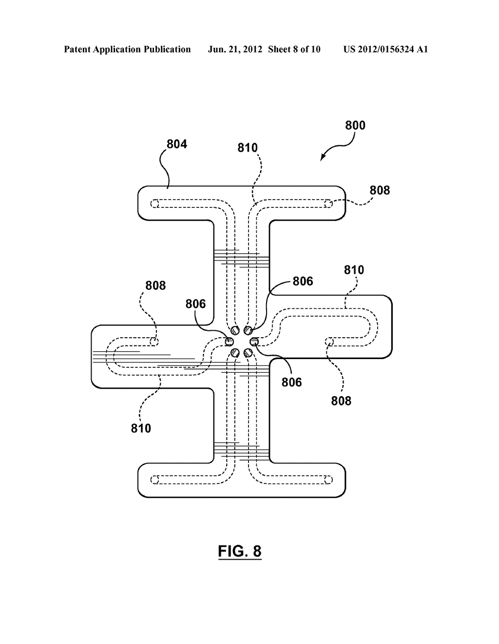 Mold-Tool System having Melt Splitting Device Including Uninterrupted Melt     Channels Extending from Inlet and Outlets - diagram, schematic, and image 09