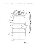 SINGLE-USE BARREL FOR STORING AND RACKING A PRESSURIZED BEVERAGE SUCH AS     BEER OR LEMONADE diagram and image