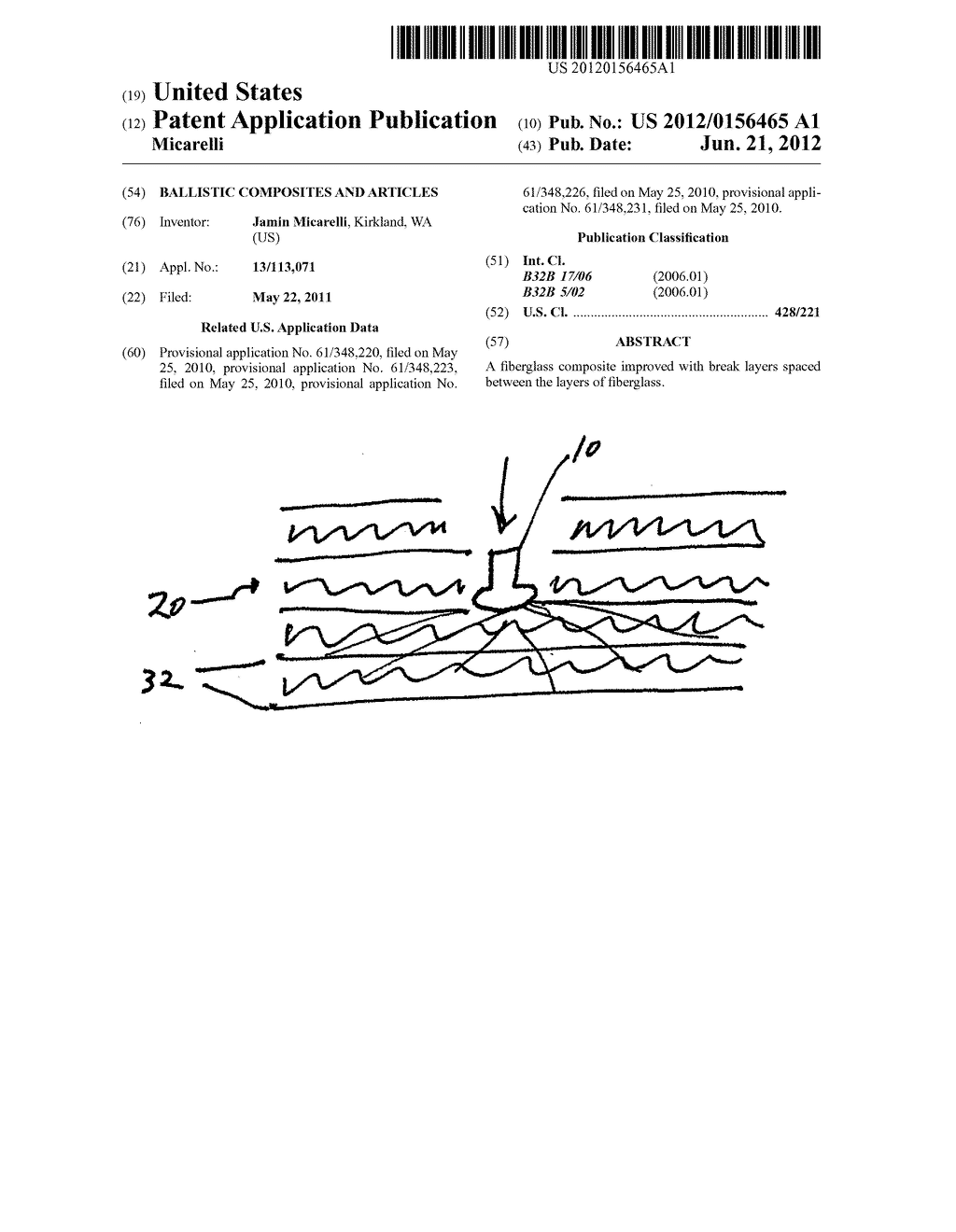 Ballistic Composites and Articles - diagram, schematic, and image 01