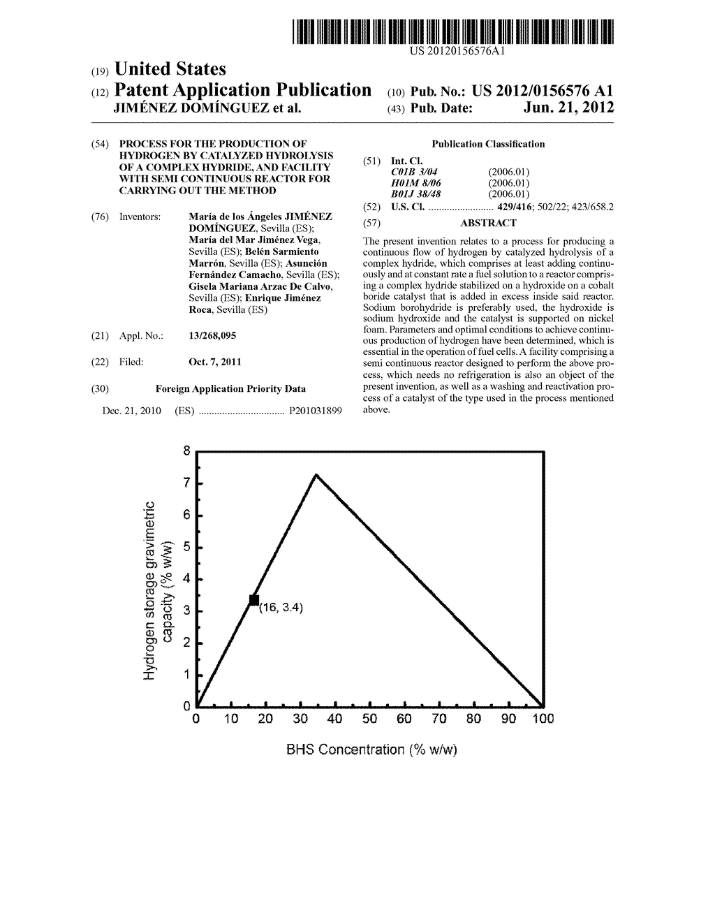 PROCESS FOR THE PRODUCTION OF HYDROGEN BY CATALYZED HYDROLYSIS OF A     COMPLEX HYDRIDE, AND FACILITY WITH SEMI CONTINUOUS REACTOR FOR CARRYING     OUT THE METHOD - diagram, schematic, and image 01