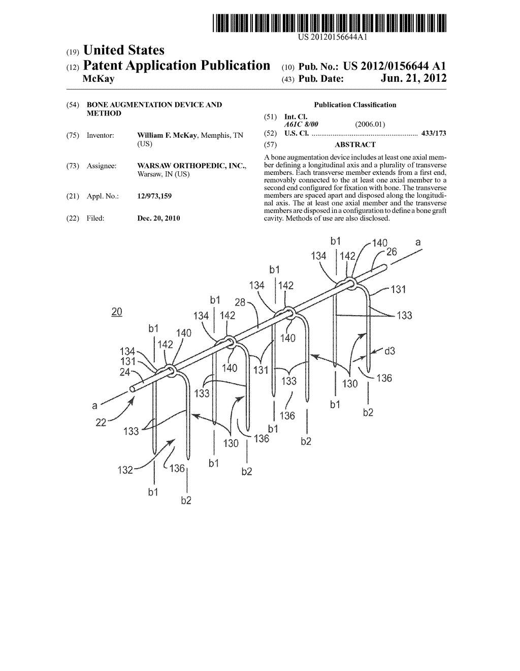 BONE AUGMENTATION DEVICE AND METHOD - diagram, schematic, and image 01