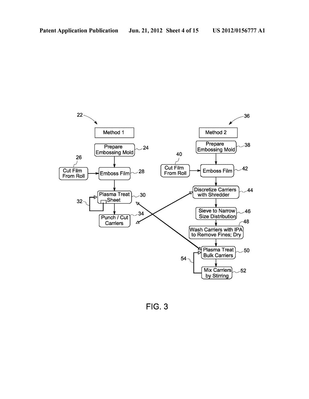 CELL CARRIER, ASSOCIATED METHODS FOR MAKING CELL CARRIER AND CULTURING     CELLS USING THE SAME - diagram, schematic, and image 05