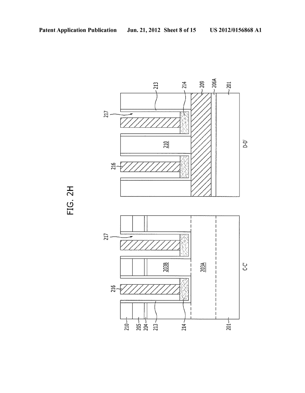 METHOD FOR FABRICATING SEMICONDUCTOR DEVICE WITH BURIED WORD LINE - diagram, schematic, and image 09
