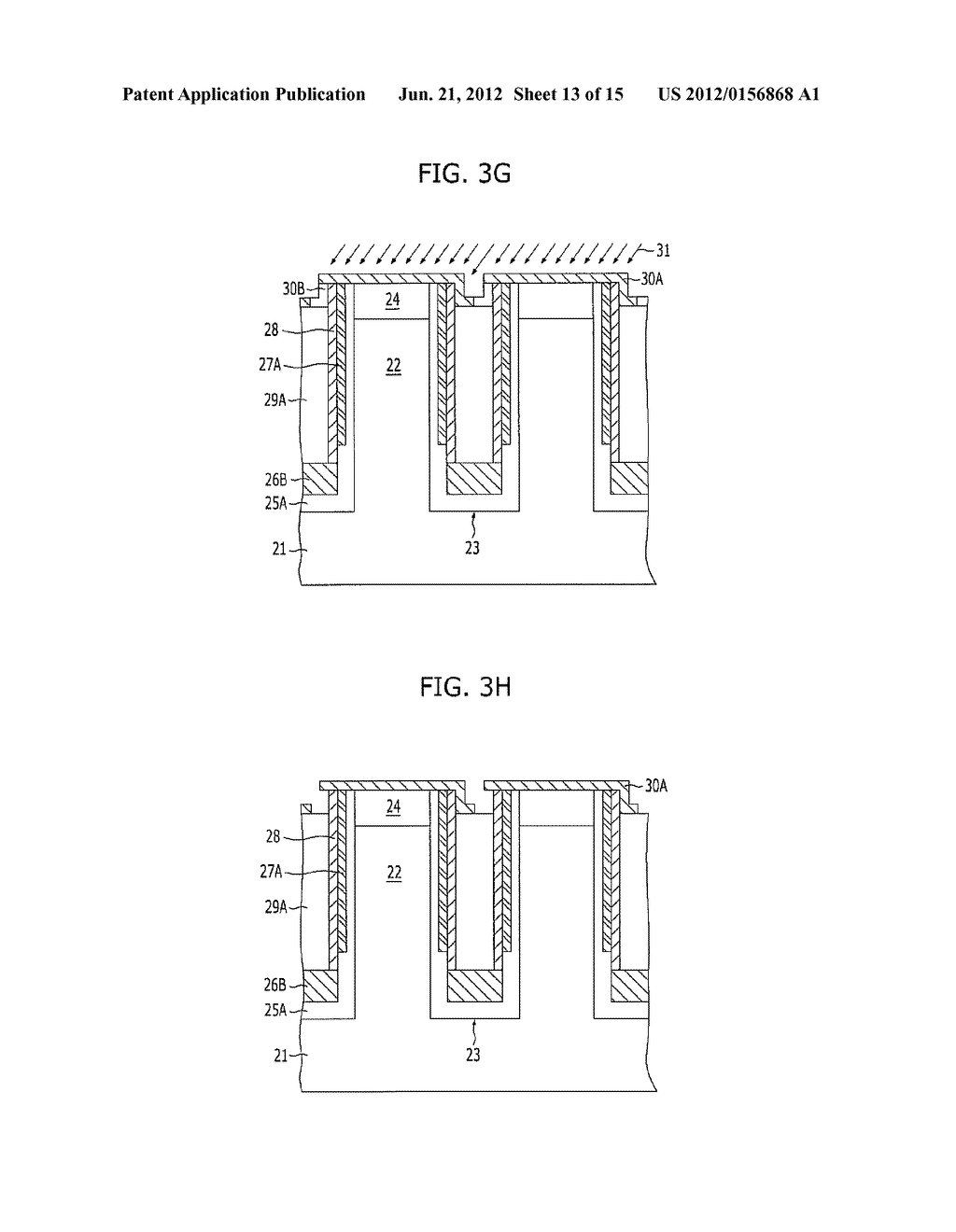 METHOD FOR FABRICATING SEMICONDUCTOR DEVICE WITH BURIED WORD LINE - diagram, schematic, and image 14