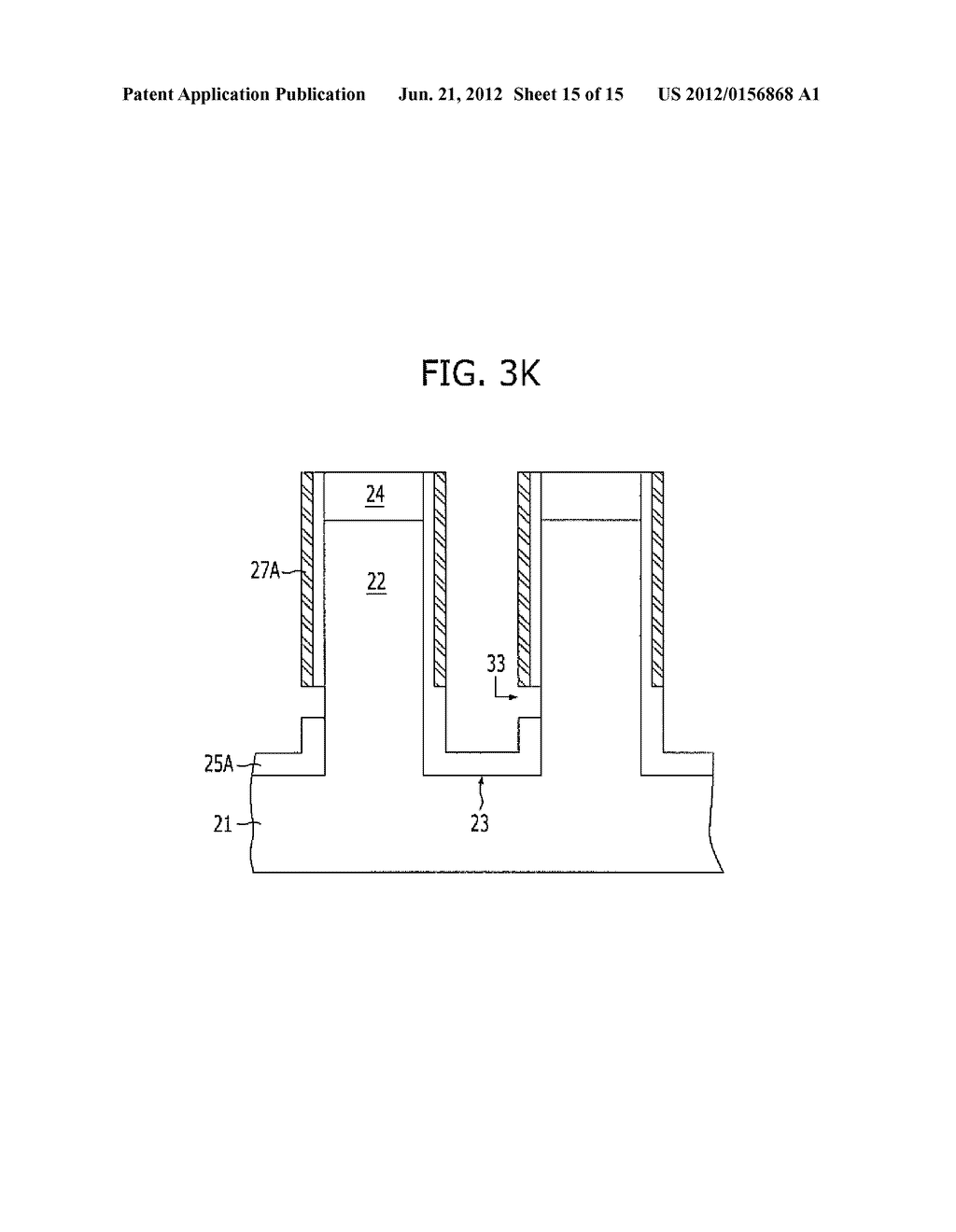 METHOD FOR FABRICATING SEMICONDUCTOR DEVICE WITH BURIED WORD LINE - diagram, schematic, and image 16