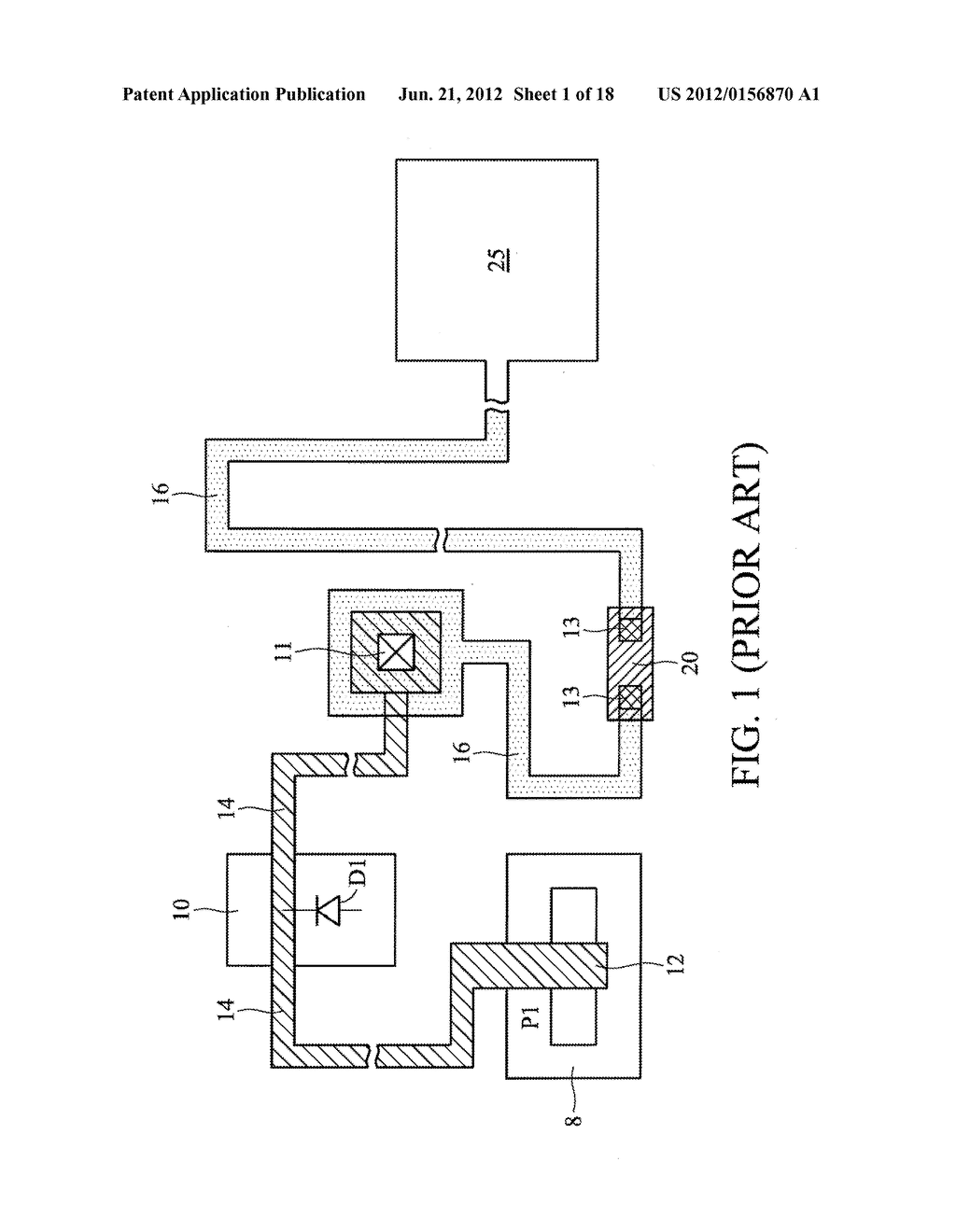 Chip Pad Resistant to Antenna Effect and Method - diagram, schematic, and image 02