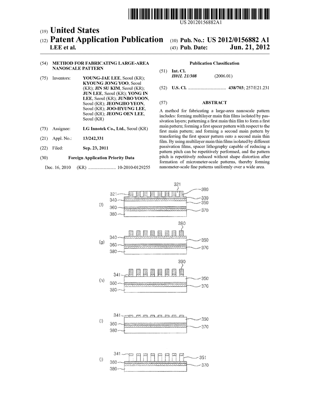 METHOD FOR FABRICATING LARGE-AREA NANOSCALE PATTERN - diagram, schematic, and image 01