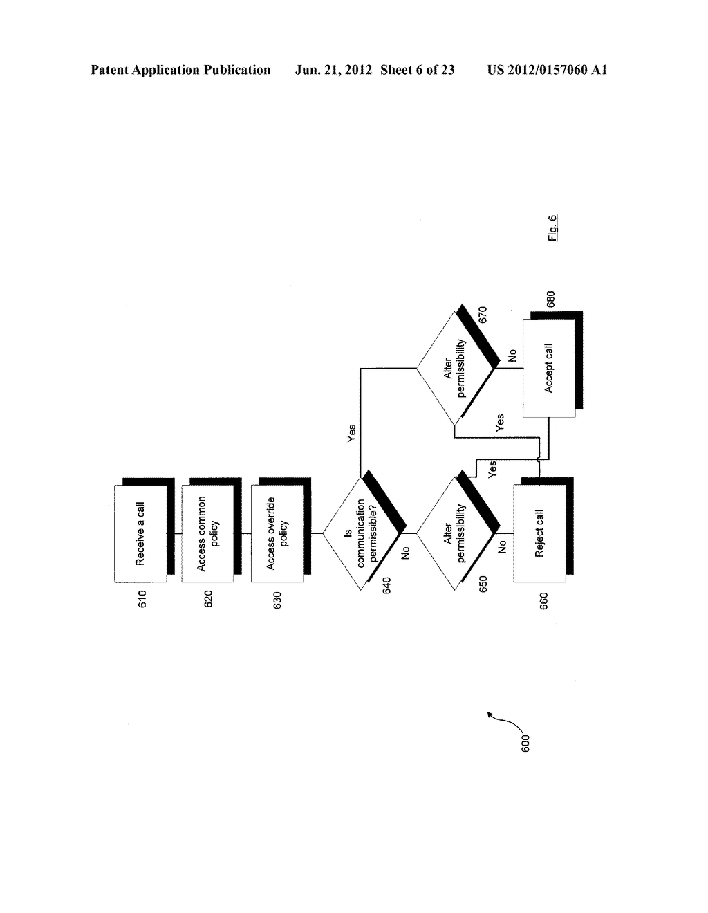 SYSTEM AND METHOD OF MAINTAINING COMMUNICATIONS POLICY SETTINGS IN A     WIRELESS NETWORK - diagram, schematic, and image 07