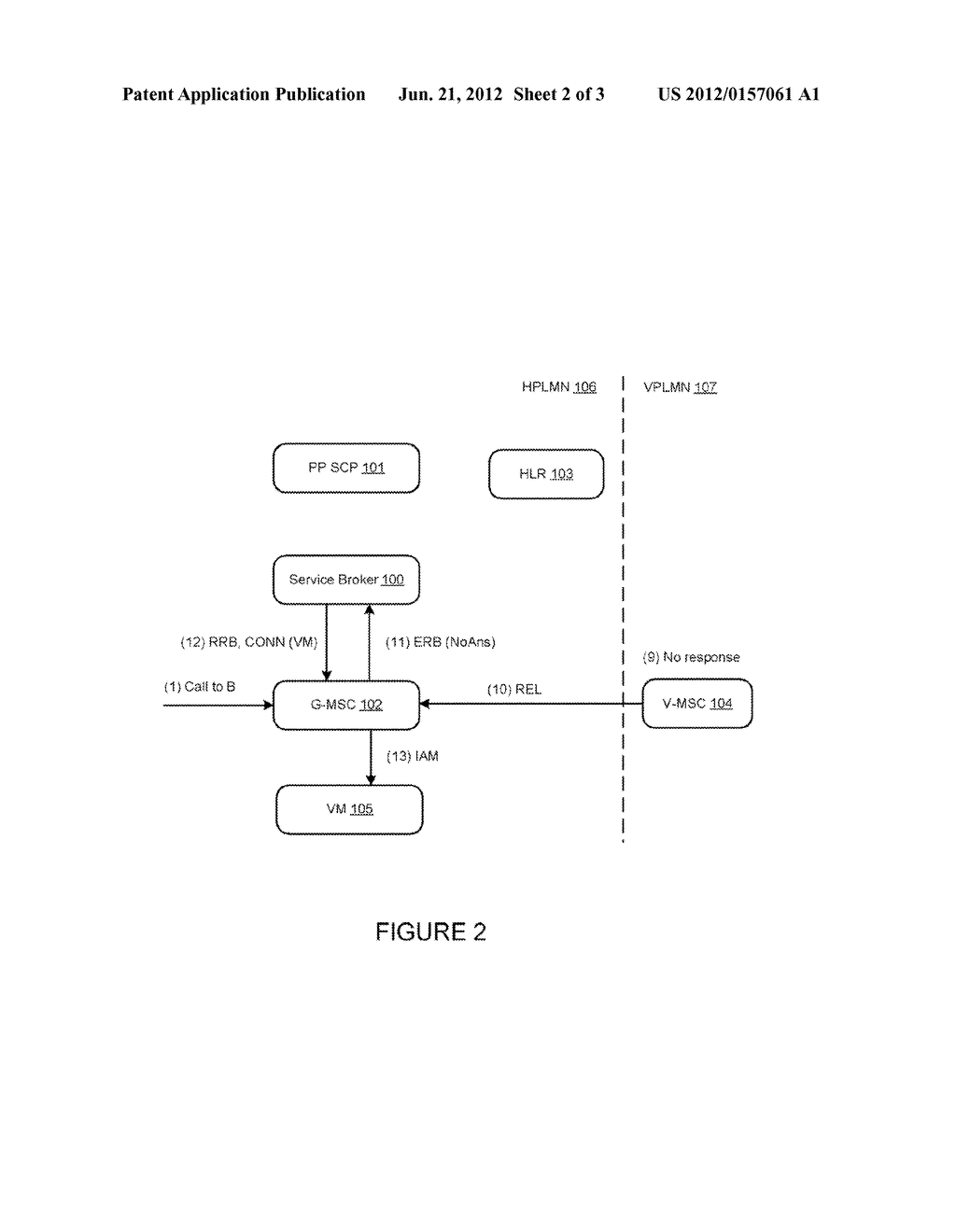 COMMUNICATIONS SERVICE BROKER FOR PREVENTING VOICEMAIL TROMBONING IN THE     TELECOMMUNICATIONS NETWORK - diagram, schematic, and image 03