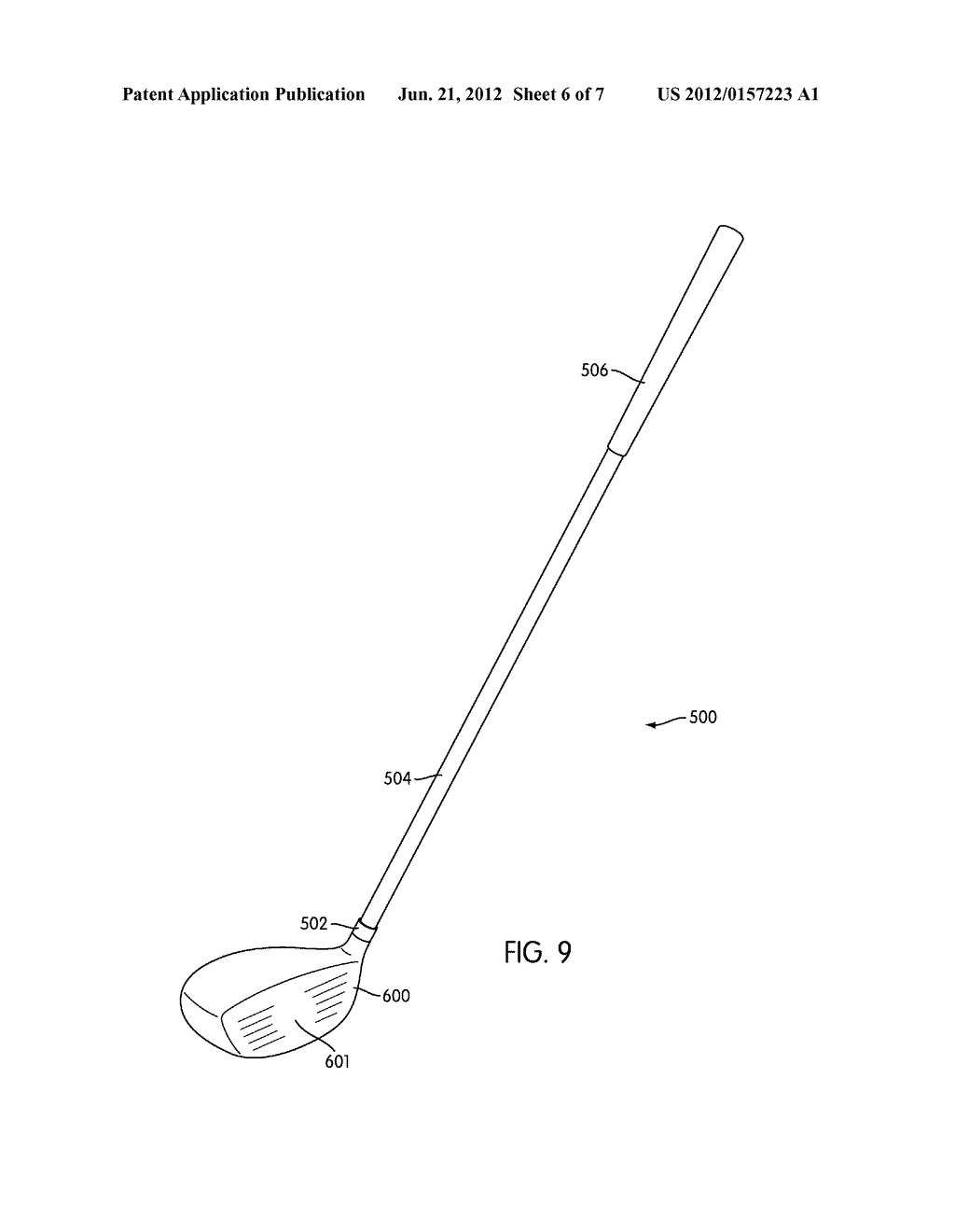 GOLF CLUBS and GOLF CLUB HEADS - diagram, schematic, and image 07