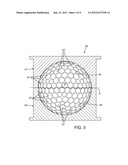 GOLF BALL PARTING LINE CONFIGURATION AND MOLD diagram and image